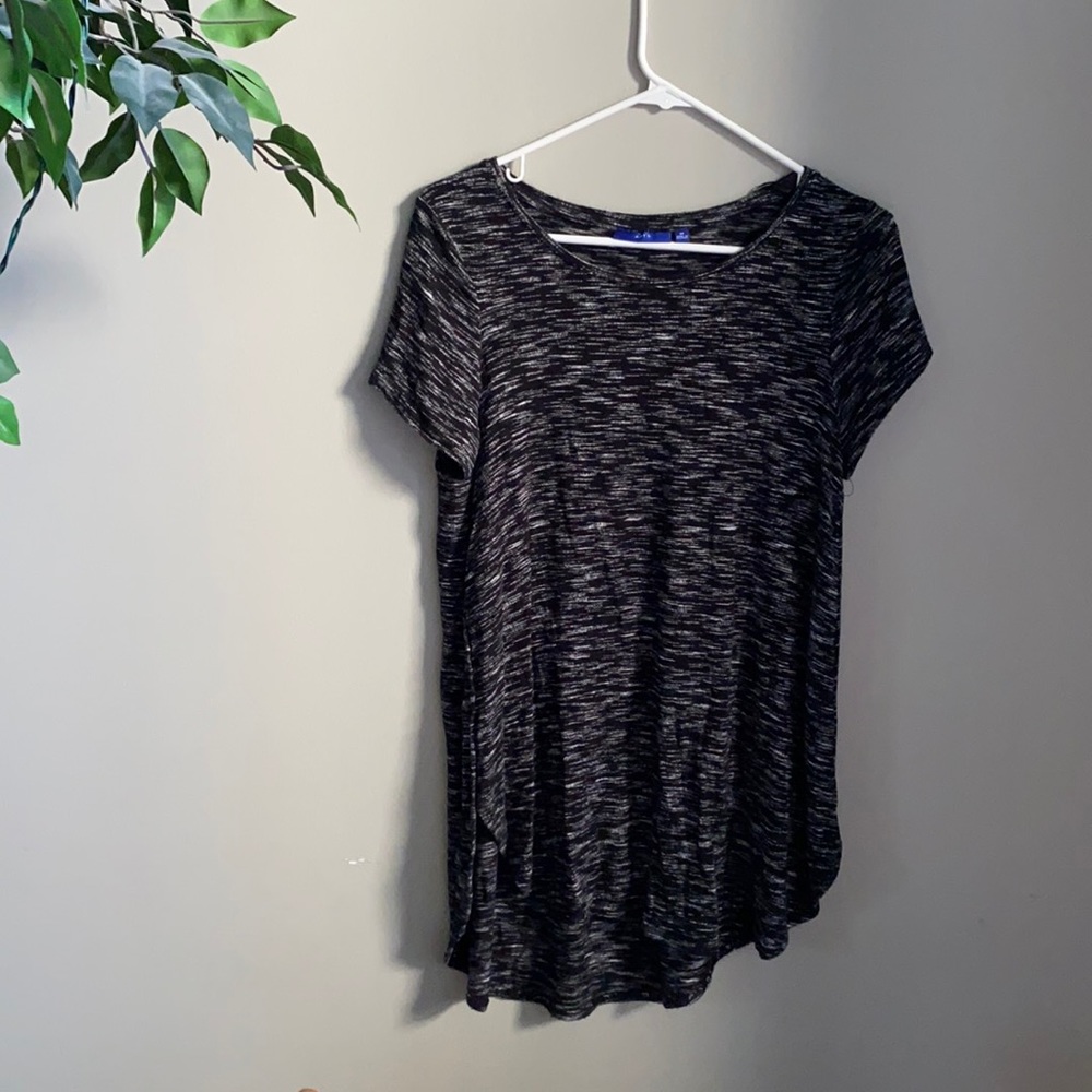 Short Sleeved High Low Tunic